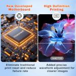 MZK A3 Plus XP600 DTF Printer,Automatic Time Cleaning Maintenance printhead+Ink Anti-Clog Design,2X-Speed Compared to L1800,5" LED Multi-Function Display,Film Cutter,Gift Ink 2 Years