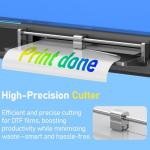 DSV A3 Plus XP600 DTF Printer,2X Printing Speed Compared to L1800,4.5” LED Multi-Function Touch Screen,Built-in White Circulation and Automatic Cleaning (Blue, C13-Printer+Powder Shaker&Dryer)