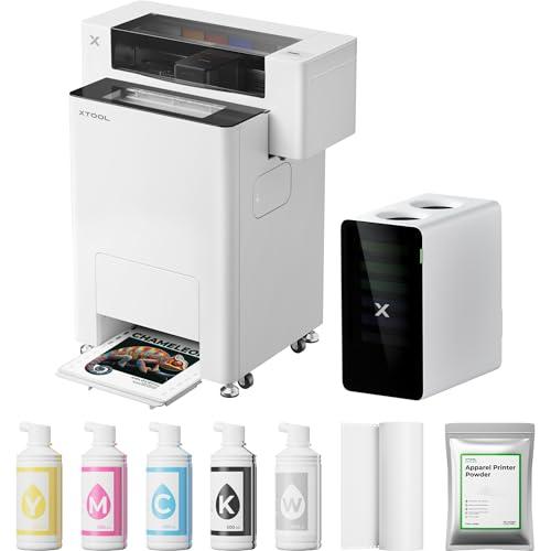 xTool Apparel Printer Bundle with Shaker Oven & Air Purifier, 14'' A3 DTF Printer, One-Click Print-to-Bake, High-Speed with Dual I1600 Printheads, Multi-Fabric Compatible, 24/7 Auto-Maintenance