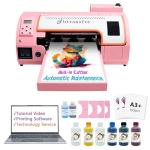 M1630 Pro 13in DTF Printer Automatic Maintenance A3 Heat Transfer T-Shirt Printing Machine with White Ink Circulation and Built-in Film Cutter,Anti-Collision Function(Printer+Laptop+Consumables)