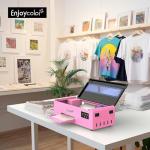 EnjoyColor A4 DTF Transfer Printer 100% Transfer Rate for DIY Print T-Shirts, Leather, Other Textile (A4 Printer + Software + 5x250ml Ink + Roll of Film)