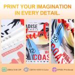 PLK A4 DTF Printer with Oven Bundle,XP600 DTF Printer,Double Speed, Sheet and Roll Feeder,Built-in Film Cutter,Upgrade L8058 DTF Machine with White Ink Stirring System 100% Transfer DIY Printing