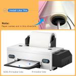 Welacer DTF Transfer Film Roll 13 Inch x 328 FT for Sublimation Double-Side Matte Clear Pretreat Sheets, PET Heat Transfer Paper for Inkjet Printer Direct Print on T Shirts Textile