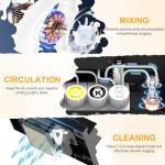 PLK A4 DTF Printer with Oven Bundle,XP600 DTF Printer,Double Speed, Sheet and Roll Feeder,Built-in Film Cutter,Upgrade L8058 DTF Machine with White Ink Stirring System 100% Transfer DIY Printing