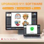 PLK A4 DTF Printer with Oven Bundle,XP600 DTF Printer,Double Speed, Sheet and Roll Feeder,Built-in Film Cutter,Upgrade L8058 DTF Machine with White Ink Stirring System 100% Transfer DIY Printing