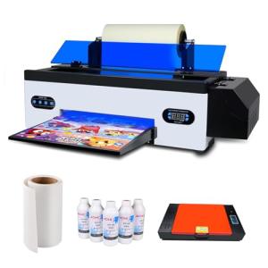 US Stock ACHI DTF Printer A3 R1390 Transfer Printing Machine with White Stirring System Automatic Cleaning for DIY Printing on Dark and Light Fabrics (Printer+Oven+Ink+Film)