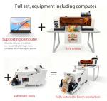 Stable industrialized Print Head A3 DTF Printer with White Ink Circulation System, Clothing Fabric Printing Machine (Printer + Automatic Oven + Software + Computer + Materials)