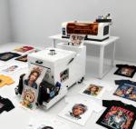 Stable industrialized Print Head A3 DTF Printer with White Ink Circulation System, Clothing Fabric Printing Machine (Printer + Automatic Oven + Software + Computer + Materials)