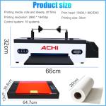 US Stock ACHI DTF Printer A3 R1390 Transfer Printing Machine with White Stirring System Automatic Cleaning for DIY Printing on Dark and Light Fabrics (Printer+Oven+Ink+Film)