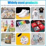 US Stock ACHI DTF Printer A3 R1390 Transfer Printing Machine with White Stirring System Automatic Cleaning for DIY Printing on Dark and Light Fabrics (Printer+Oven+Ink+Film)