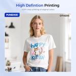 PUNEHOD DTF Printer A4 L800 with Roll Feeder, DTF Transfer Printing Machine for DIY Print Dark and Light T-Shirts (A4 Printer+Oven+Double Consumable)