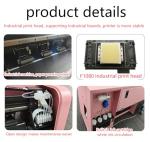 INKYKITTY Pink A3 Roll-to-Roll DTF Printer with Industrial Printhead, White Ink Recirculation System & USB Connectivity, High-Resolution Direct to Film Transfer Printer for Small Business Production