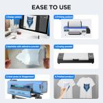 PUNEHOD R1390 DTF Printer with Oven, A3 Transfer Printer Machine, Direct to Film, White Ink Circulation System, 13" Print Width, Compatible with Multiple Fabrics, Custom T Shirt Printing Machine