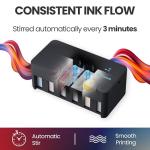 OFFNOVA CISS DTF White Ink Circulation System, Upgraded Extension CISS Ink Tube and Waste Ink Collector for ET8550 L805 DTF Printer (Black)