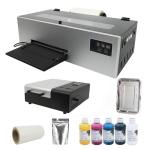 A4 DTF Printer and Oven, Transfer Printing Machine for DIY T-Shirts (A4 Printer+Oven+Software+5x250ml Ink+Film)