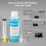 Powerful Printhead Cleaning Kit for All DTF DTG Printer DTF Cleaning Solution for Direct Transfer Film Printers ET-8550 XP-15000 L1800, DTG Printhead Cleaning Solution Work with DTF DTG Printer 100ML
