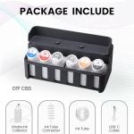 OFFNOVA CISS DTF White Ink Circulation System, Upgraded Extension CISS Ink Tube and Waste Ink Collector for ET8550 L805 DTF Printer (Black)