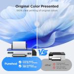 PUNEHOD A3 R1390 DTF Printer Start Kits, DTF Oven, Replacement Printhead, 4pcs T-Shirts, Software, 2 Sets DTF Supplys, 13" T-Shirt Transfer Machine for Clothes Design, Commercial Custom Printing