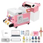 B btransfer A3 DTF Printer Bundle with Cutter Automatic Slef-Maintenance,Screen Touch Panel DTF Dryer Powder Shaker for Tshirt Heat Transfer Printing,(Printer+Laptop+Shaker+Bracket+Consumables)