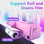 B btransfer A3 DTF Printer Bundle with Cutter Automatic Slef-Maintenance,Screen Touch Panel DTF Dryer Powder Shaker for Tshirt Heat Transfer Printing,(Printer+Laptop+Shaker+Bracket+Consumables)