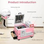 B btransfer A3 DTF Printer Bundle with Cutter Automatic Slef-Maintenance,Screen Touch Panel DTF Dryer Powder Shaker for Tshirt Heat Transfer Printing,(Printer+Laptop+Shaker+Bracket+Consumables)