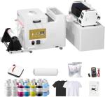 InkSonic Dual XP600 DTF Printer Bundles, 2 Heads XP600 DTF Printer Machine with Powder Shaker & Dryer, Automatic Maintenance and Curing, 13'' T-Shirt Maker, Direct to Film Transfer for Custom Printing