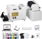 InkSonic XP600 DTF Printer Bundle, A3 Printing Machine with Automatic Curing, Pre-installed Laptop Combo, Powder Shaker & Dryer, DTF Transfer Machine with White Ink Circulation for T-Shirt Printing