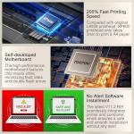 RocRow A4 L8058 DTF Printer Bundle, XP600 DTF Printer Machine with Handheld Heat Press for DIY T Shirt Printing, White Ink Mixing, Auto Cleaning for DIY & Custom Printing, Auto Curing, L8