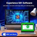 SUNIKA DTF Printer, A3 Width DTF Transfer Printing Machine Direct to Film Printers with White Ink Circulation System & Auto Clean for Dark and Light Clothing (Printer)