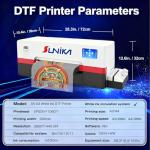SUNIKA DTF Printer, A3 Width DTF Transfer Printing Machine Direct to Film Printers with White Ink Circulation System & Auto Clean for Dark and Light Clothing (Printer)