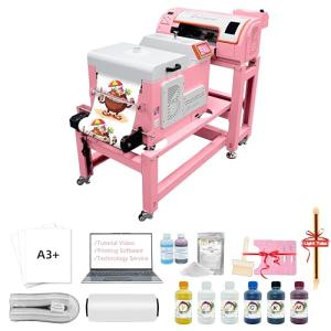 M1630 Pro A3 DTF Printer Bundle with Mobile Station All-in-One Automatic Maintenance T-Shirt Printing Machine,High-Efficiency Screen Touch Panel Dryer Shaker,Space Saving&Efficient Workflow