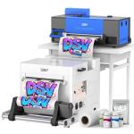 DSV A3 Pro XP600 DTF Printer, 4.5" LED Foldable Touch Screen, White Ink Circulation & Auto-Cleaning, Dual Alarm, 2X Speed Compared to L1800/L805 DTF Printer Machine