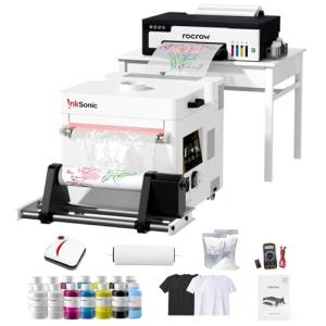 RocRow InkSonic L13 DTF Printer with Powder Shaker & Dryer, A3 DTF Printer Bundle, 13" Easy Lightweight T Shirt Transfer Printing Machine with XP600 Printhead, L18058, Direct to Film
