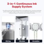 RocRow InkSonic U13 DTF Printer Machine with Powder Shaker and Dryer, A3 DTF Printer Bundles, T Shirt Printing Machine with XP600 Printhead, Direct to Film, White Ink Circulation, Auto Maintenance