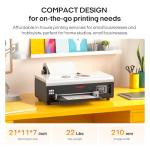 Procolored F8 DTF Printer A4 L800 Panda Apparel Transfer Printing Machine with White Ink Circulation Roll Feeder (Printer+Oven+6 x 250ml Ink+100m Film)