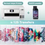 KASYU DTF Transfer Film, 50 Sheets 8.5"*11" DTF Paper for All Inkjet Printers,DTF Film for Dark Garments,Upgraded Premium Direct to Film for All Fabrics