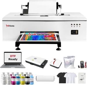 InkSonic R1390 DTF Printer, A3 T-Shirt Printing Machine with Laptop and Oven Bundle, 13" DTF Printer Machine, Direct to Film Heat Transfer, Commercial Custom Printing, T-Shirt Maker for Clothes Design