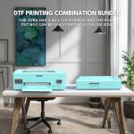 Mogolen A3 R1390 DTF Printer Bundle with Roll Feeder, White Ink Circulation System & Auto Cleaning, Multi-Material Compatible, Ideal for Custom Garment & DIY T-Shirt Printing, Bright Colors