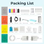 Fesoiu A3 DTF Printer and Oven, DTF Transfer Printer Machine for Dark and Light Fabric Printing (Oven+Software+5x250ml Ink+DTF Film)