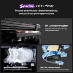 DTF Printer L1800 Printer Machine 13in with Safety Software and Roll Feeder, Advanced Ink System, Direct to Film High-Speed Printing for T-Shirts, Hoodies, DTF Bundle Set