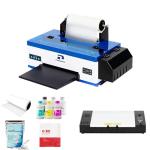 PUNEHOD A3 DTF Printer, R1390 Direct to Film Machine, White Ink Circulation System, Roller and Sheets Feeder, Compatible with Multiple Materials, Custom Clothing Printing (13" Width Printer+Oven)