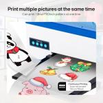 PUNEHOD A3 DTF Printer, R1390 Direct to Film Machine, White Ink Circulation System, Roller and Sheets Feeder, Compatible with Multiple Materials, Custom Clothing Printing (13" Width Printer+Oven)