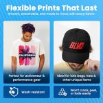 DTF Ink 6-Pack Set – 2× White + CMYK – 100 ML (3.38 fl oz Each, Total 600 ML) – High Opacity, Clog-Free Formula, Smooth Ink Flow – Works with All DTF Printheads and Printers