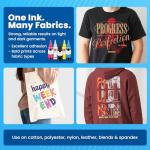 DTF Ink 6-Pack Set – 2× White + CMYK – 100 ML (3.38 fl oz Each, Total 600 ML) – High Opacity, Clog-Free Formula, Smooth Ink Flow – Works with All DTF Printheads and Printers