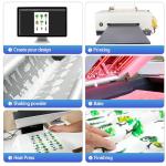 DTF Transfer Film Roll 13" x 328ft,Double Sided Glossy Clear PreTreat PET Heat Transfer Paper, Cold and Hot Peel, Direct to Film for T-Shirts Textile