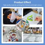 DTF Transfer Film Roll 13" x 328ft,Double Sided Glossy Clear PreTreat PET Heat Transfer Paper, Cold and Hot Peel, Direct to Film for T-Shirts Textile