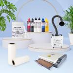 DTF Transfer Film Roll 13" x 328ft,Double Sided Glossy Clear PreTreat PET Heat Transfer Paper, Cold and Hot Peel, Direct to Film for T-Shirts Textile