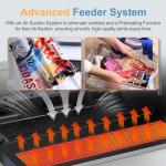 EXPLUX A3 Pro Max XP600 DTF Printer - 2X Faster Than L1800/L805, Foldable 5" Touchscreen, Anti-Clog System, for T-Shirts, Hats, Bags & More, 2-Year Ink Supply (A3DTF Printer + Oven + Laptop)