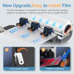 EXPLUX A3 Pro Max XP600 DTF Printer - 2X Faster Than L1800/L805, Foldable 5" Touchscreen, Anti-Clog System, for T-Shirts, Hats, Bags & More, 2-Year Ink Supply (A3DTF Printer + Oven + Laptop)