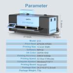 EXPLUX A3 Pro Max XP600 DTF Printer - 2X Faster Than L1800/L805, Foldable 5" Touchscreen, Anti-Clog System, for T-Shirts, Hats, Bags & More, 2-Year Ink Supply (A3DTF Printer + Oven + Laptop)